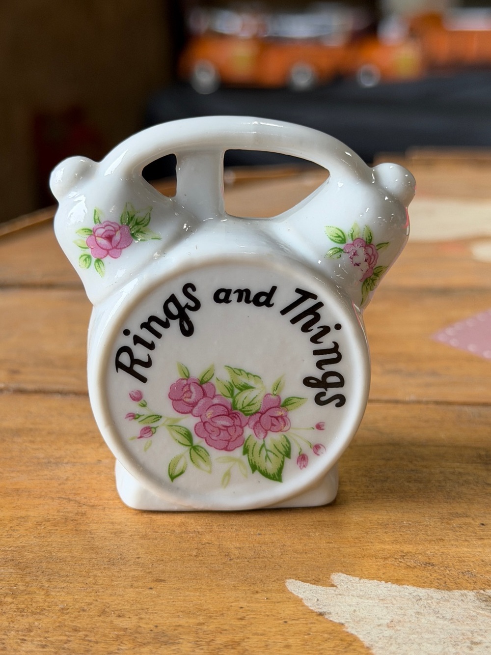 Vtg Lefton "Rings and Things" Telephone Ring Holder Tawain Cottagecore Vanity